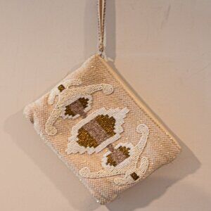 America and Beyond Desert Sand Beaded Wristlet